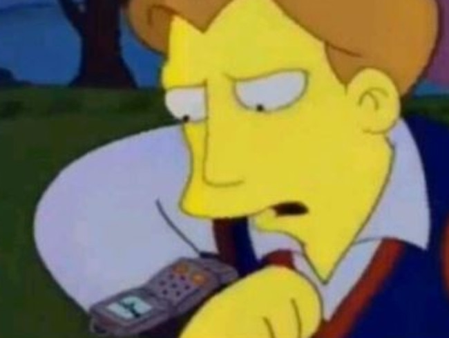 The Simpsons predicts our smartwatch future. Picture: Supplied