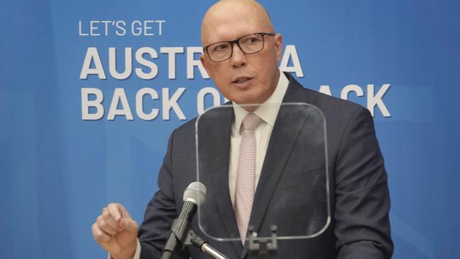 Peter Dutton has pitched a multi-million dollar investment. Picture: NewsWire / Valeriu Campan