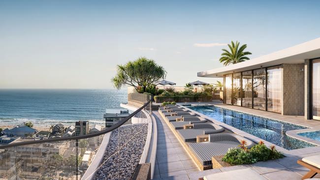 One-, two- and three-bedroom apartments are priced from under $600,000 with the project also providing a world-class rooftop wellness precinct, resort-style pool, private recreation areas, work-from-home facilites and boardroom.