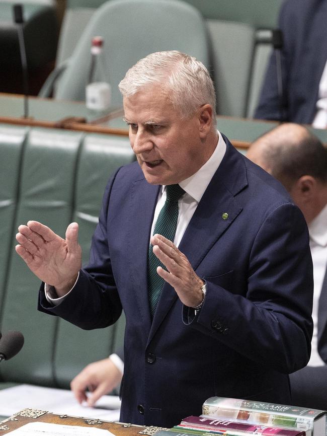 Minister for Infrastructure, Transport and Regional Development Michael McCormack. Picture” Gary Ramage