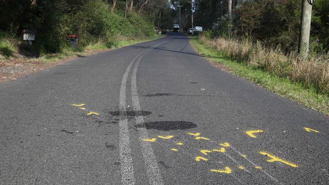 The scene of the crash on Settlers Rd, Lower Macdonald. Picture: David Swift