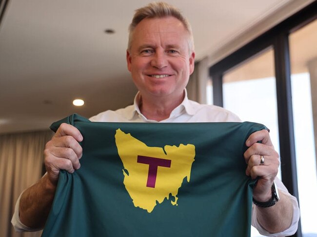 Tasmanian Premier Jeremy Rockliff is already celebrating.