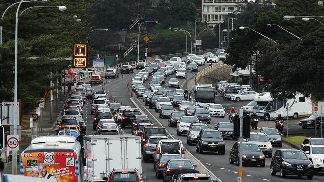 Clearways will be introduced from Brookvale to the Spit Bridge. Picture: Braden Fastier.