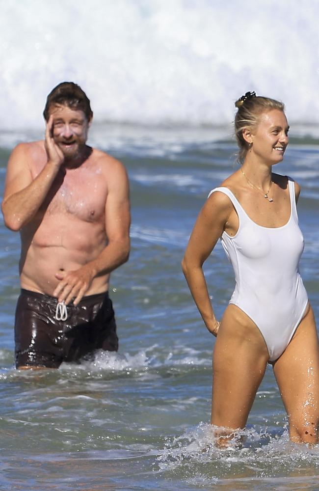 Baker spent Easter weekend with Clark in Byron Bay last year. Picture: Media Mode