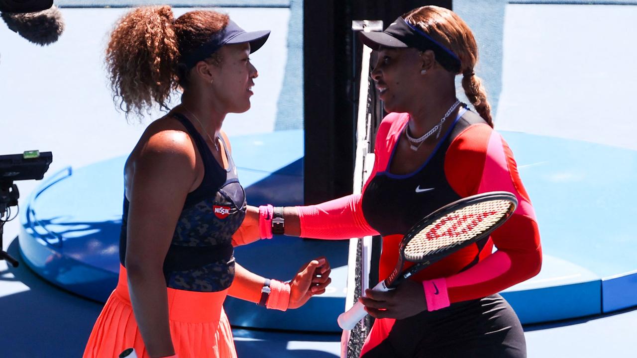 Naomi Osaka was left devastated by Serena Williams’ retirement announcement. Picture: AFP