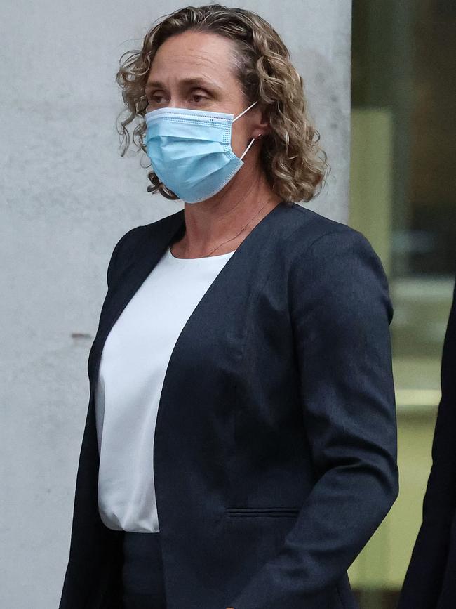 Michelle Stenner leaves Brisbane Supreme Court on Monday. Pictures: Liam Kidston