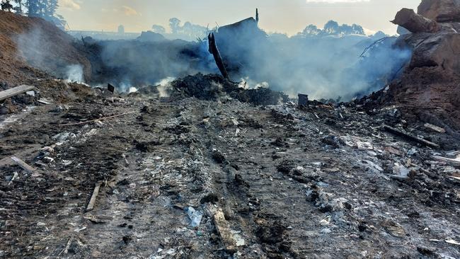 The fined farmer claimed that most of the waste was deposited by local businesses and friends. Pictures: EPA Victoria