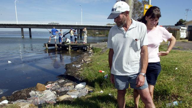 Littering is an ongoing problem at The Entrance.