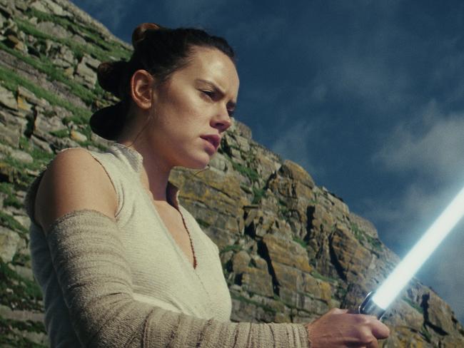 Series heroine Rey (Daisy Ridley) is in fine form.