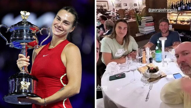 Aryna Sabalenka appeared to go public with her new boyfriend.