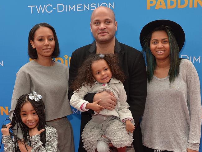 Spice Girl Mel B and her own young family. The singer reportedly did not speak mother and daughter for almost a decade. Picture: Charley Gallay/Getty Images for TWC-Dimension