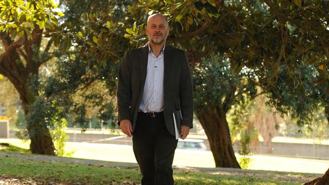 Climate Council Chief Councillor Professor Tim Flannery, is seen after speaking to media on the release of the Climate Council's report titled, Australia's Electricty Sector: Ageing, Inefficient and Unprepared, in Sydney, Tuesday, June 17, 2014. Professor Flannery says the report finds that our coal-fired power stations old, inefficient and some of the highest polluting power stations in the world. (AAP Image/Dan Himbrechts) NO ARCHIVING