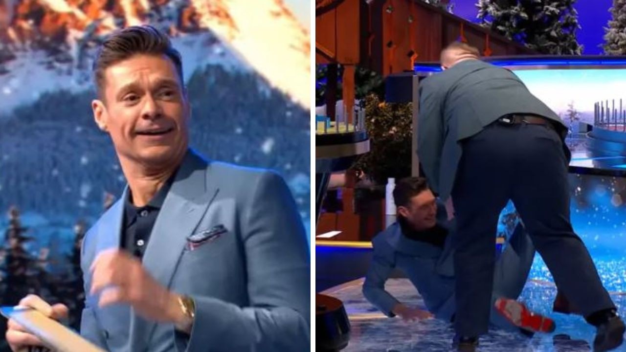 Ryan Seacrest suffers hard fall on-air