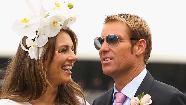 Shane Warne And Elizabeth Hurley Sighting - October 27, 2011