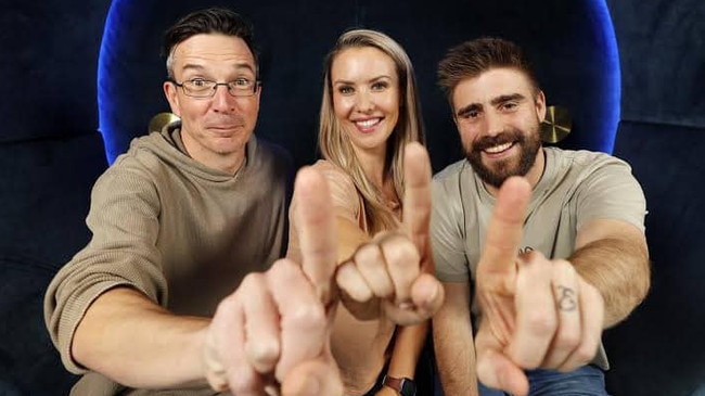 B105 Brisbane morning radio show team of Stav, Abby and Matt. Pic: Facebook.