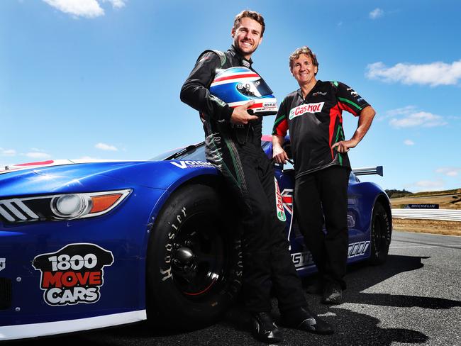 Aaron Seton with dad Glenn Seton. Picture: Nikki Davis-Jones