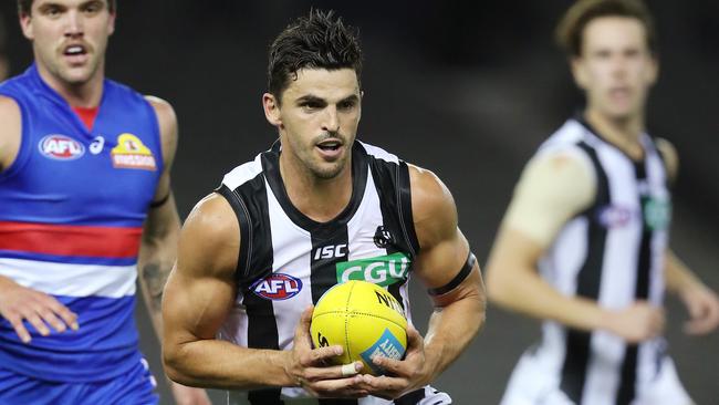 Scott Pendlebury was tested for coronavirus. Picture: Michael Klein