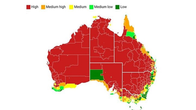 The number of Australians facing extreme weather conditions is tipped to rise: Picture supplied