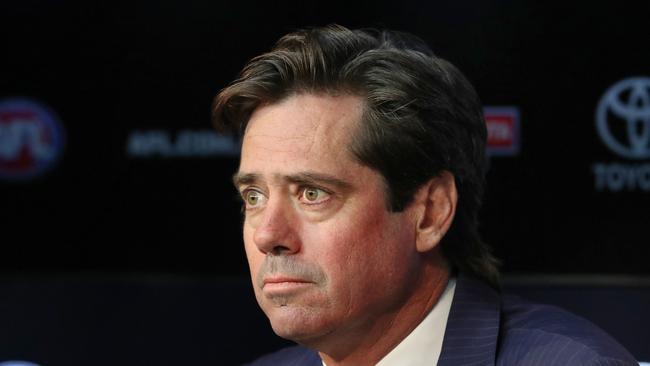 McLachlan’s reign as the AFL’s CEO will end after the competition’s first Gather Round in 2023. Picture: David Crosling