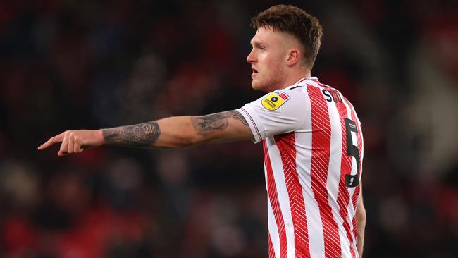 Harry Souttar with Stoke. Photo by Nathan Stirk/Getty Images.