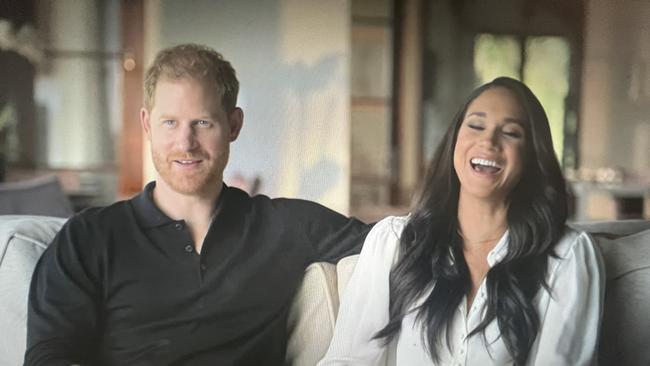 Harry and Meghan give their candid take on being in the royal family. Picture: Netflix