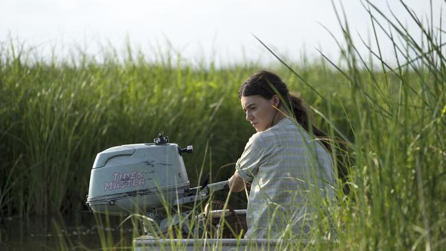 Daisy Edgar-Jones learnt to operate a boat during filming. Picture: Sony Pictures