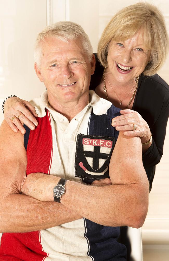 Kevin Billing at home with his wife Joy. Picture: Norm Oorloff