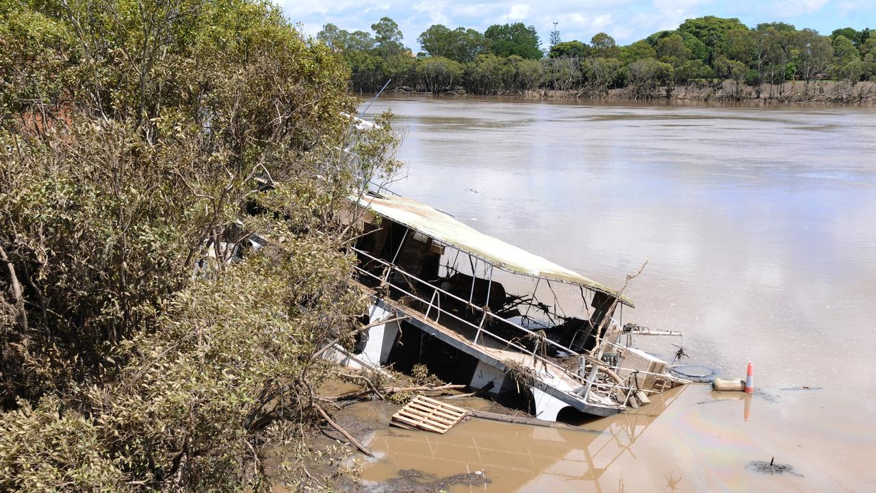 Damage caused by floods in North Bundaberg, Friday, Feb. 1, 2013. Residents of the flood-ravaged suburb of north Bundaberg will be allowed to return to their homes from Friday afternoon. (AAP Image/Sabrina Lauriston) NO ARCHIVING