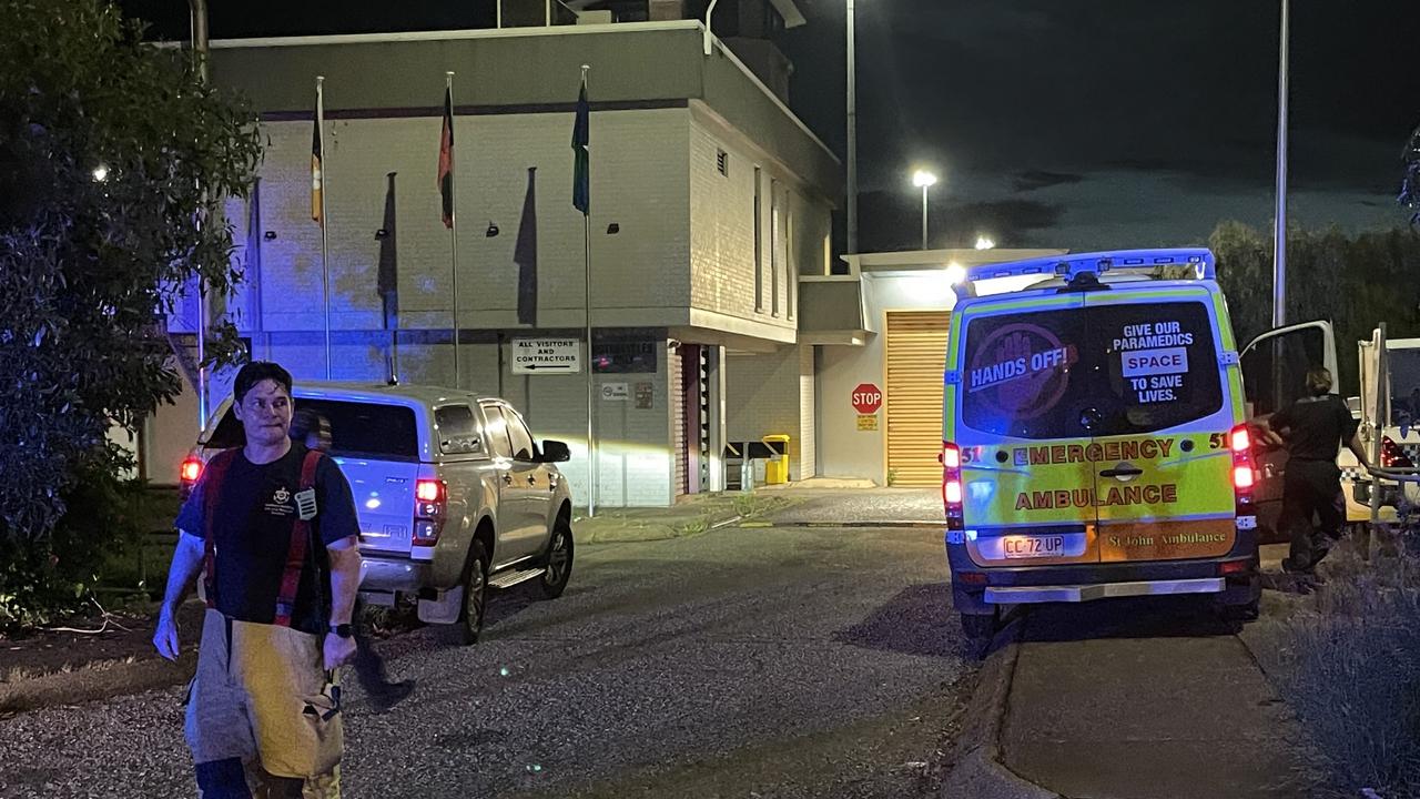 NT Police, firefighters and paramedics were called to a reported riot in which fires were lit at Don Dale Detention Centre on Wednesday, April 3. Picture: Zizi Averill