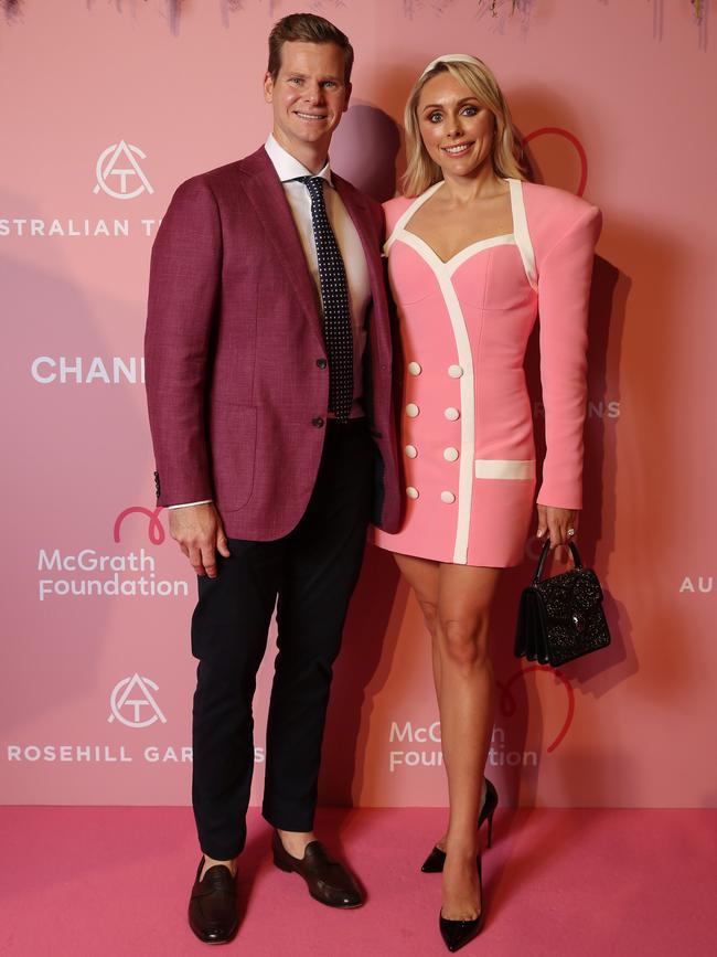 Cricketer Steve Smith and wife Dani Willis.