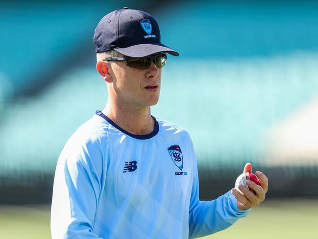 Adam Zampa warms up ahead of the Sheffield Shield match between New South Wales and Tasmania. Picture:Getty Images