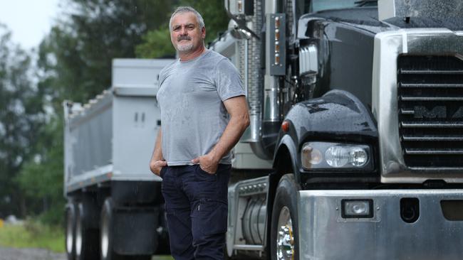 Owner-driver Phil Ramondino has driven trucks for 35 years. He would like to see a cap on tolls throughout the coronavirus pandemic Picture: Britta Campion