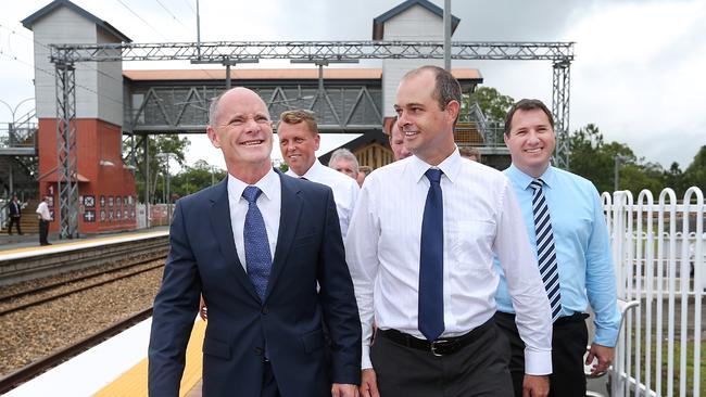 Premier Campbell Newman on the campaign trail earlier this week.