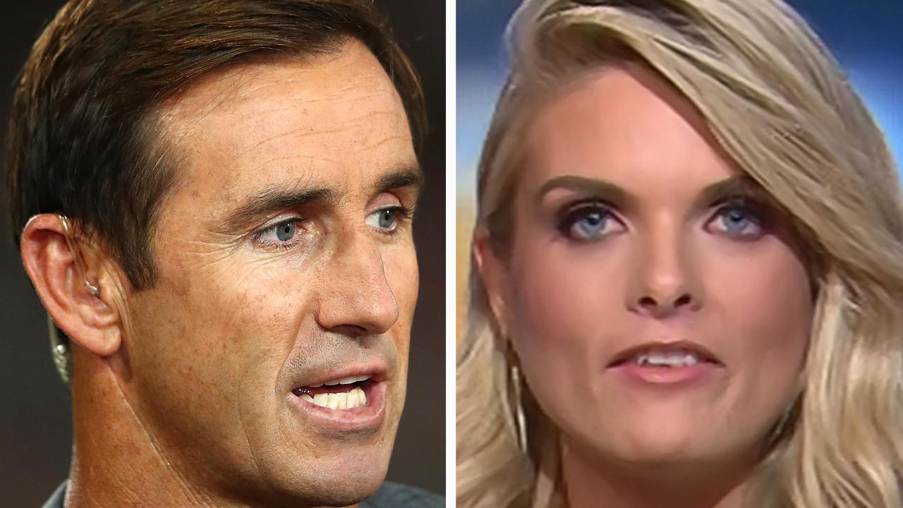 Andrew Johns and Erin Molan. (Photo by Cameron Spencer/Getty Images)