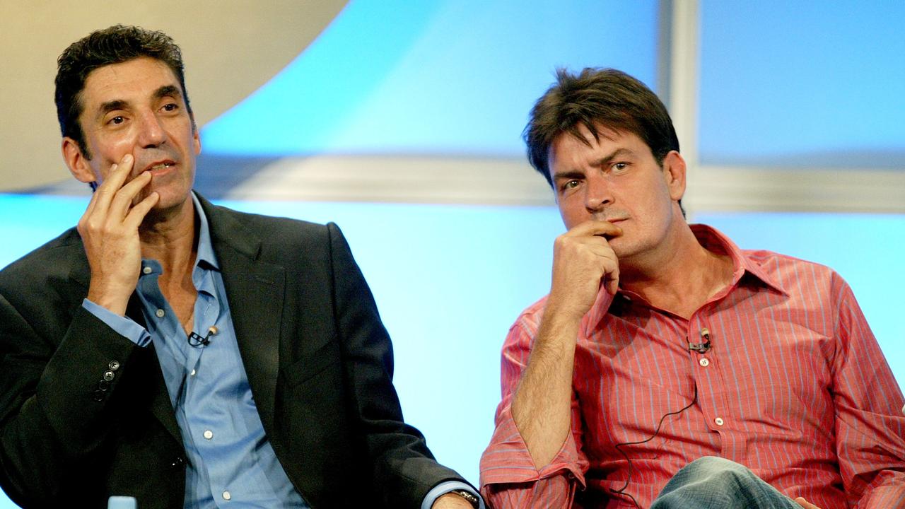 Producer Chuck Lorre and Sheen have patched things up since their feud on Two and a Half Men. Picture: Frederick M. Brown/Getty Images