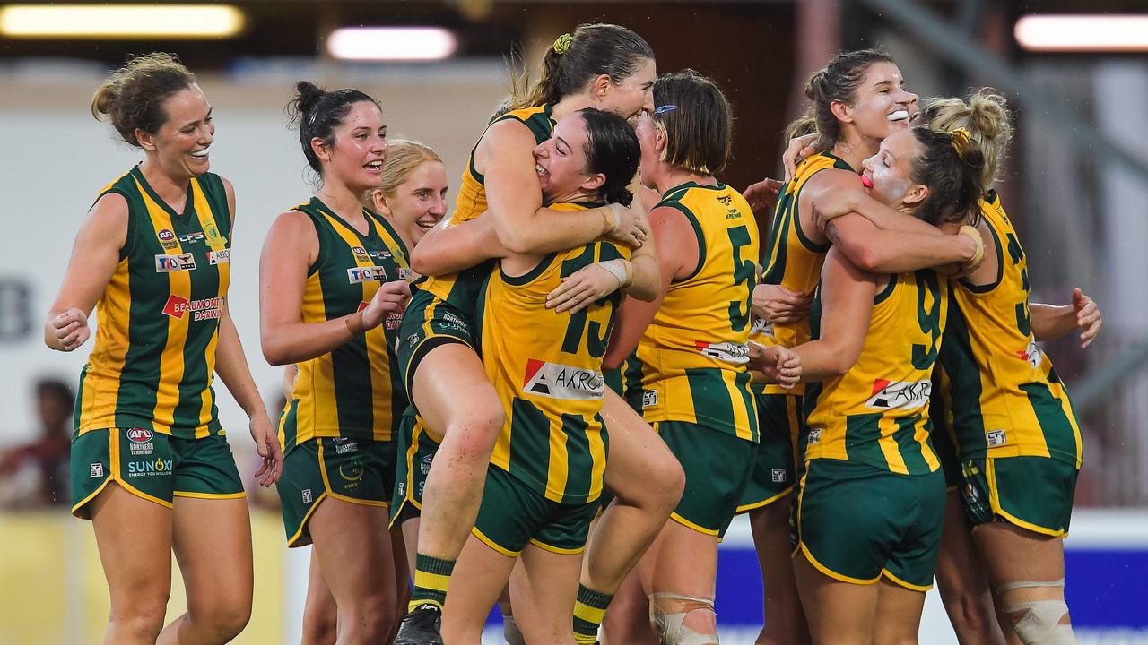 Waratah vs PINT in the 2022-23 NTFL womenÃ&#149;s grand final. Picture: PEMA TAMANG Pakhrin