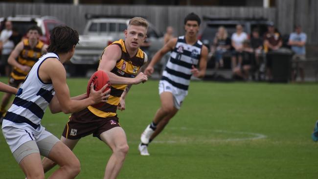 Colts action between the Aspley and Broadbeach. Saturday April 1, 2023. Picture: Nick Tucker