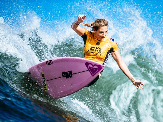 Stephanie Gilmore will be celebrating her seventh world title with her home club. Picture: WSL/SLOANE