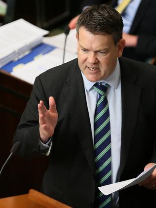 State Growth Minister Matthew Groom in State Parliament today. Picture: SAM ROSEWARNE.