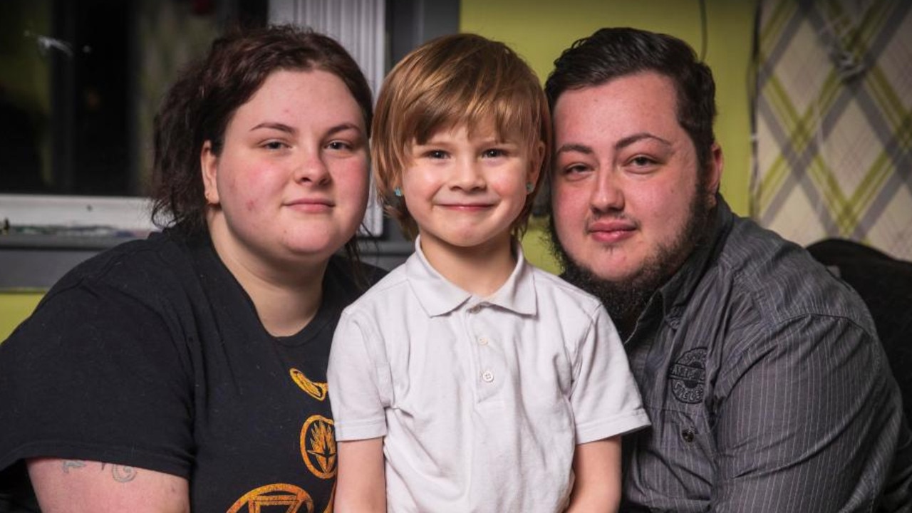 Greg Rogers, who transitioned from a female at 16, worries that male-born daughter Jayden will face a torrent of abuse from cruel online bullies. Picture: Andy Barr/The Sun