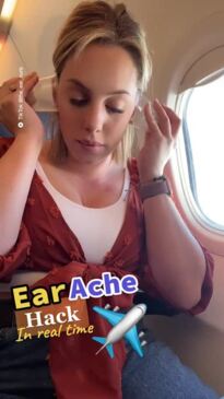 Genius hack to stop your ears popping on a plane