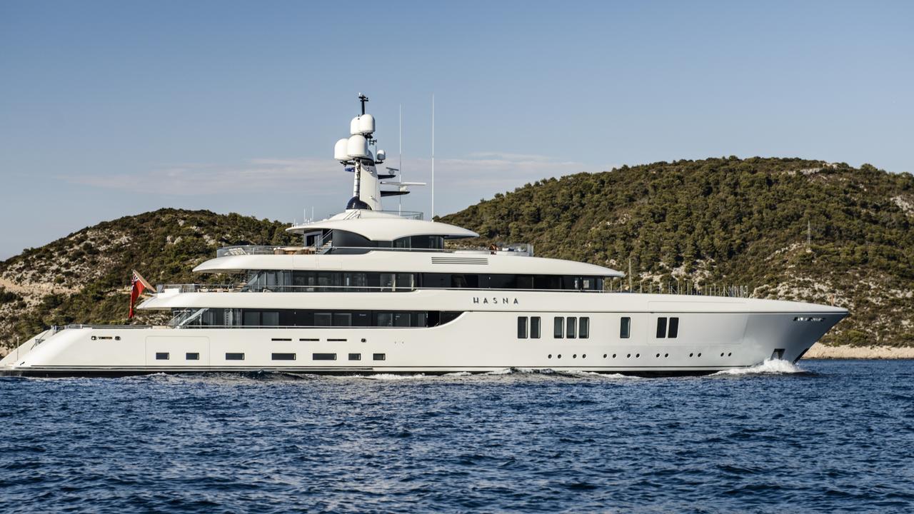 Yacht worth $100m in Adelaide sparks celebrity rumours