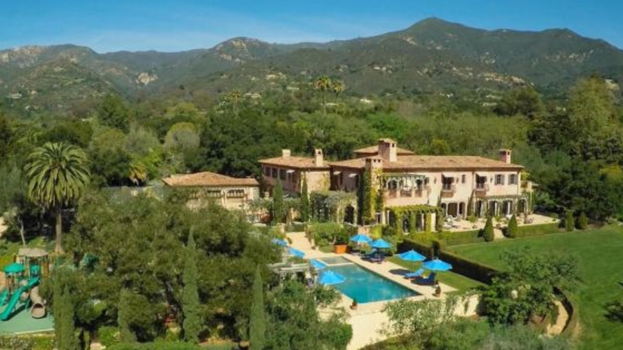 Harry and Meghan currently live in their Montecito, California, mansion, which they purchased for $20.9 million in 2020. Picture: Supplied