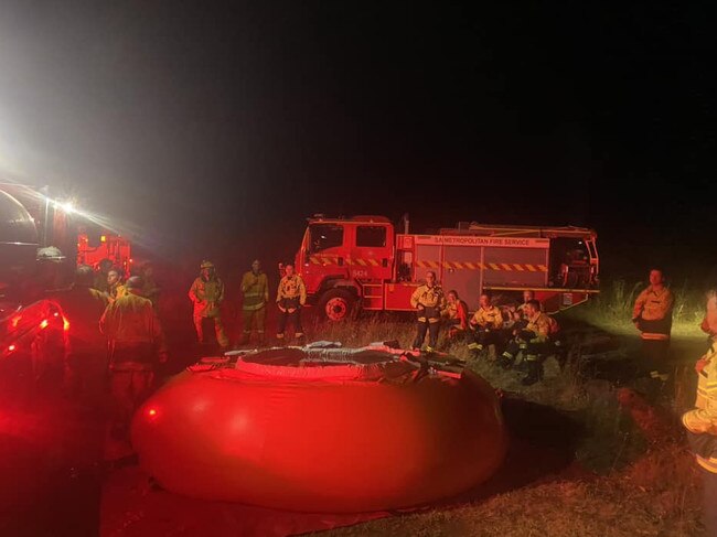 CFS battle a bushfire in Port Lincoln on the 3 Nov 2024 . Picture: Lincoln CFS