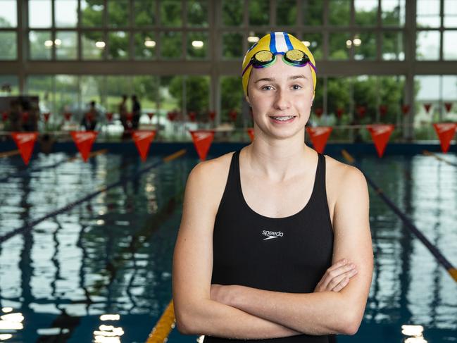 Sienna Deurloo from Toowoomba Grammar Swim Club. Picture: Kevin Farmer