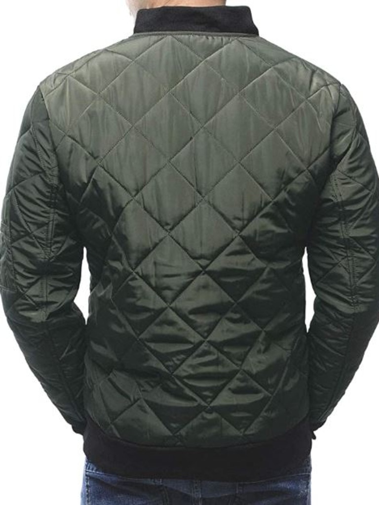 Flygo Mens Diamond Quilted Bomber. Picture: Amazon Australia.