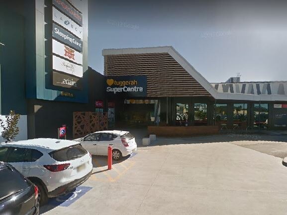 The brawl broke out at the entrance of the Super Centre near Fantastic Furniture and Service NSW. Picture: Google