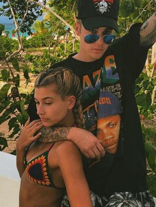 Justin Bieber and Hailey Baldwin. Picture: Instagram