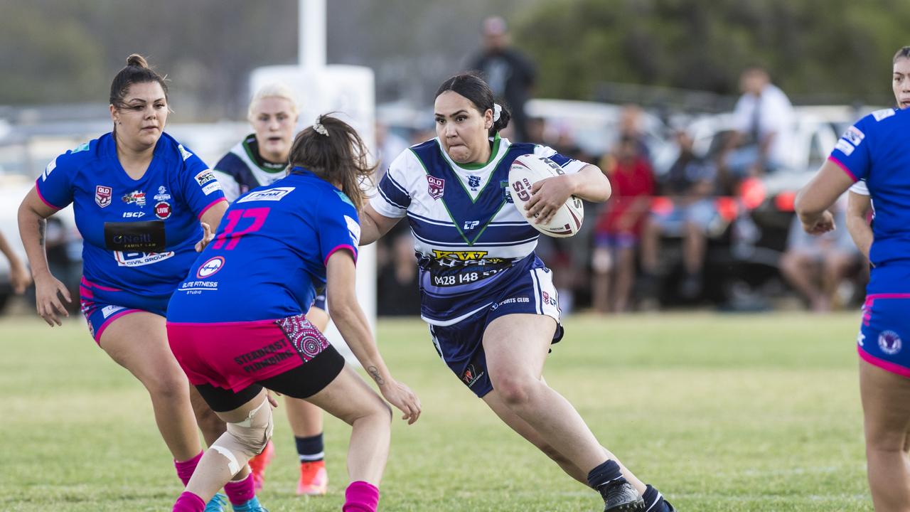 Latiesha Orcher takes on the Newtown line. Picture: Kevin Farmer