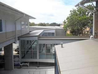 Temporary demountable huts have been added onto the Tweed Heads Hospital due to the demand for more beds. Picture: Scott Powick